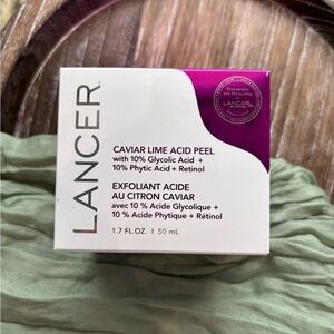 Lancer Caviar Lime Acid Peel 1.7oz Glycolic Retinol Exfoliant NWT